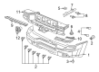 Chevy Bumper Cover Diagram - 89045604