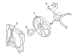 Pontiac Sunfire Cooling Fan Bracket Diagram - 22645921