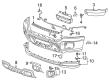 GMC Air Deflector Diagram - 23320648