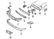 Pontiac Grand Am Bumper Cover Diagram - 12334943
