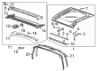 GMC Hummer EV SUV Weather Strip Diagram - 85572704
