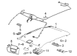 Chevy Silverado EV Sun Visor Diagram - 85598818