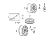 Cadillac STS Spare Wheel Diagram - 9594375