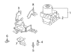 Saturn ABS Pump And Motor Assembly Diagram - 93196129
