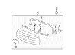 Chevy HHR Grille Diagram - 20836147