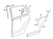 Pontiac Vibe Door Moldings Diagram - 88974179