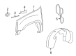 GMC Yukon Fender Splash Shield Diagram - 22860093