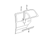 Cadillac DeVille Door Moldings Diagram - 25661476