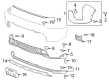 Chevy Silverado 3500 HD Bumper Diagram - 84603333