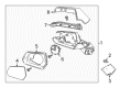 Cadillac Mirror Actuator Diagram - 22996257