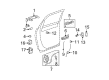 Saturn Door Latch Assembly Diagram - 19257149