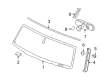 Chevy Silverado 3500 HD Mirror Cover Diagram - 15195146