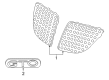 Pontiac Grille Diagram - 92120216