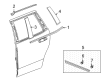 Chevy Suburban Door Moldings Diagram - 84988673