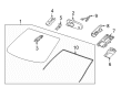 GMC Windshield Diagram - 84244790