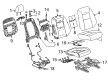 Cadillac XT6 Seat Covers Diagram - 84871619