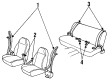 Cadillac Seville Seat Belt Diagram - 12517440