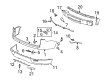 Saturn Bumper Cover Diagram - 20921715