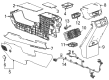 GMC Terrain Center Console Diagram - 26579627