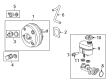 GMC Brake Booster Vacuum Hose Diagram - 15857682