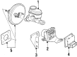 Saturn ABS Pump And Motor Assembly Diagram - 21012460