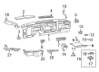 Chevy Ashtray Diagram - 12547600