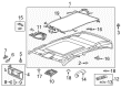 Cadillac Sun Visor Diagram - 22980912