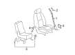 Chevy Silverado 2500 HD Seat Belt Diagram - 19259939