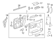 Chevy Silverado 1500 Interior Door Handle Diagram - 15936892
