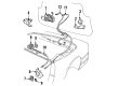 Cadillac Trunk Lock Cylinder Diagram - 1646201