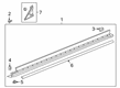 Cadillac XT6 Door Seal Diagram - 84796616
