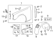 Chevy Fender Diagram - 20943622