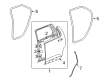 GMC Terrain Weather Strip Diagram - 23282067