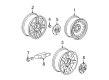 Cadillac Escalade EXT Wheel Cover Diagram - 9597355