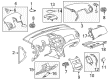 Chevy Sonic Dash Panel Vent Portion Covers Diagram - 95234504