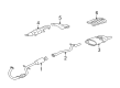 Pontiac Sunfire Muffler Diagram - 22603142