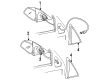 Buick Skylark Car Mirror Diagram - 12335392