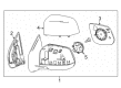 Chevy Car Mirror Diagram - 23191159