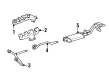 Chevy K1500 Muffler Diagram - 15962122