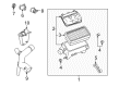 Saturn LW2 Air Intake Coupling Diagram - 90571026