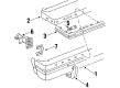 Oldsmobile Bumper Cover Diagram - 22515802