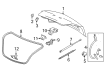 Buick LaCrosse Liftgate Lift Support Diagram - 9056900