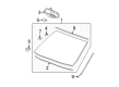 Cadillac DTS Windshield Diagram - 15829862