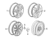 GMC Terrain Spare Wheel Diagram - 23419545