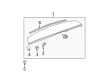 Buick Enclave Spoiler Diagram - 23108132