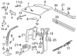 Chevy C2500 Suburban Interior Door Handle Diagram - 15023784