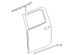 Chevy Silverado 1500 Door Moldings Diagram - 23227175