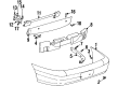 Cadillac Catera Bumper Cover Diagram - 9131963