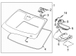 GMC Sierra EV Car Mirror Diagram - 13564447