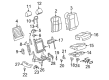 Cadillac SRX Seat Covers Diagram - 88994455